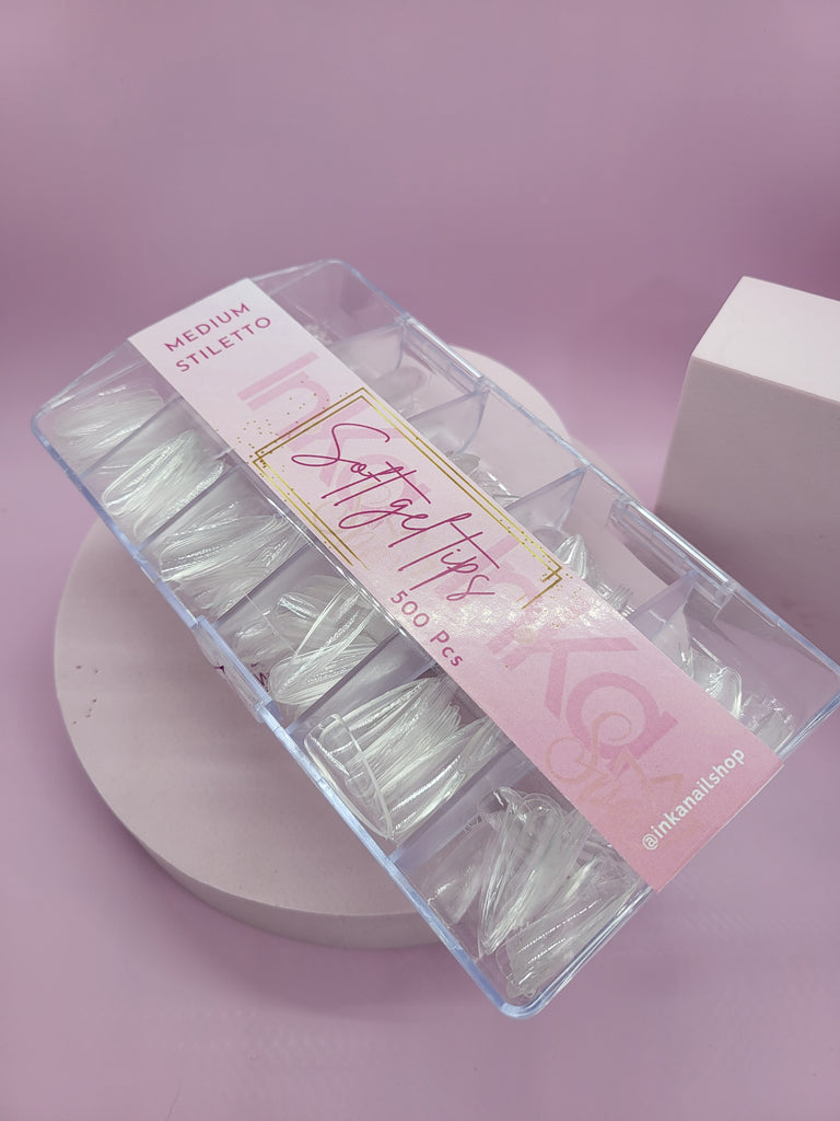 Soft Gel Tips Stiletto M